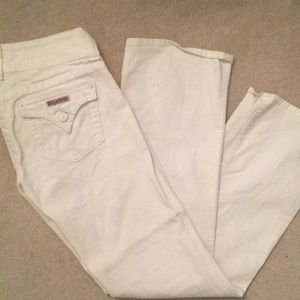 Size 28 white bootcut Hudson’s